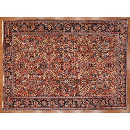 Antique Heriz Carpet, Persia, 9.7 x 13.1