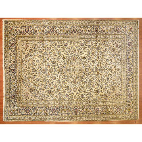 Kashan Carpet, Persia, 9.8 x 12.9