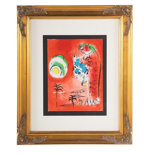 Marc Chagall. "Sirene Rouge," lithograph