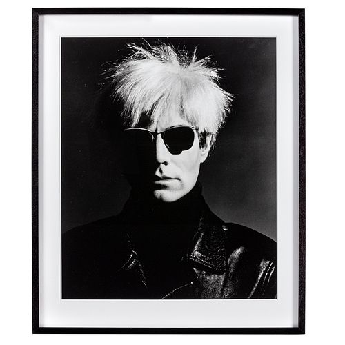 Greg Gorman. "Andy Warhol," silver gelatin print