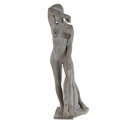 Classical Style Carved Granite Female Nude