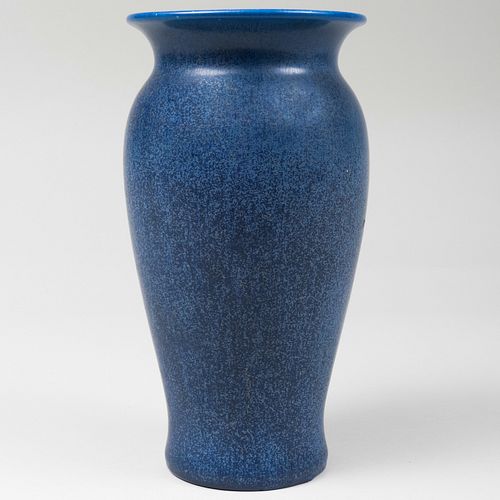 Tall Rookwood Pottery Speckle Blue Glazed Vase