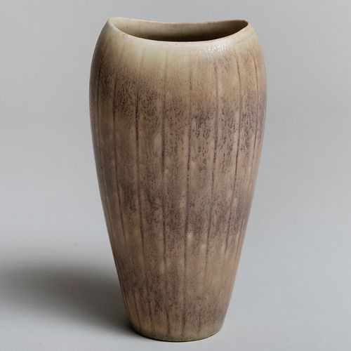 Gunnar Nyland 'Hares Fur' Glazed Stoneware Vase for Rorstrand