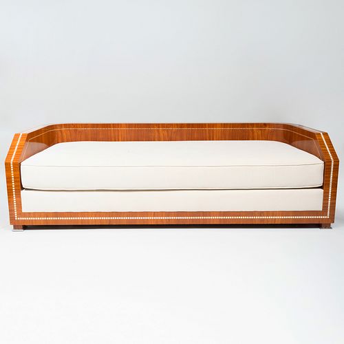 Art Deco Style Inlaid Tulipwood Sofa