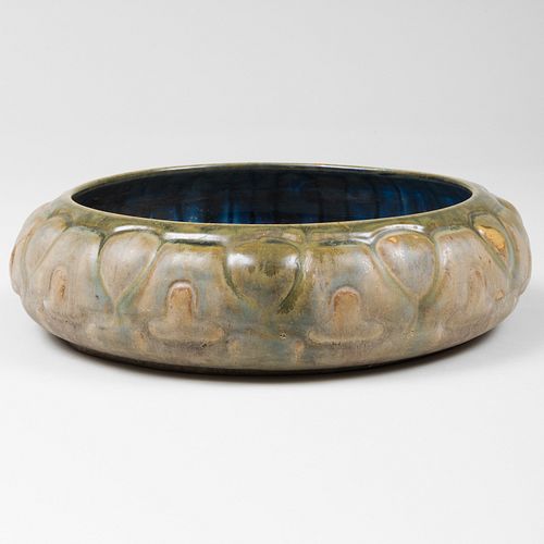 Fulper Pottery Crystalline Glazed Low Bowl