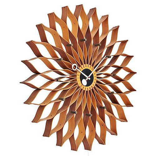 GEORGE NELSON & ASSOCIATES Sunflower wall clock