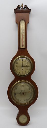 Antique Chelsea Clock Barometer.