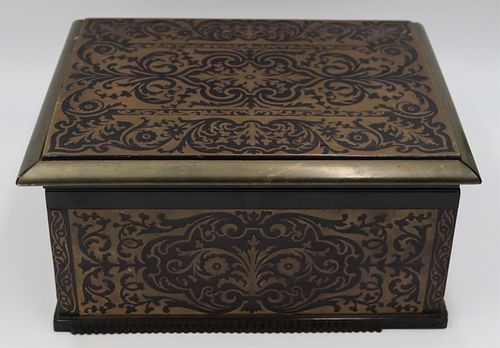 Boulle "Answered/Unanswered" Letter Box.