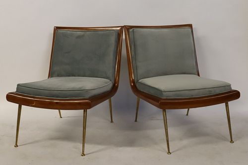 Pair Of Robsjohn - Gibbings Slipper Chairs.