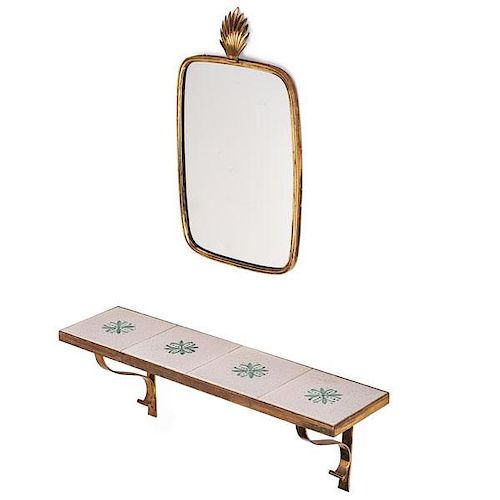 TOMMI PARZINGER Mirror and shelf