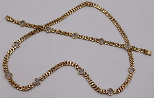JEWELRY. 2 Pc. 14kt Gold and Diamond Suite.