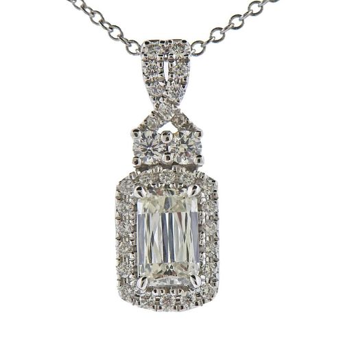 Ashoka Diamond Gold Pendant Necklace