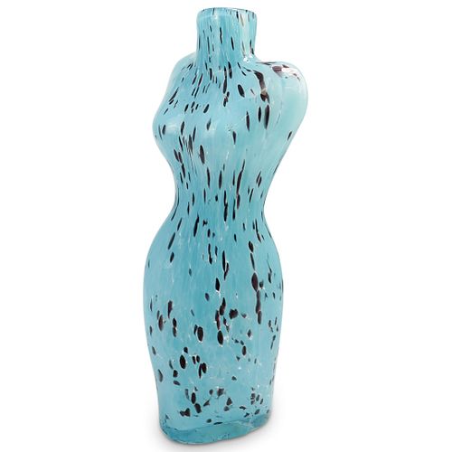 Murano Glass Female Torso Vase
