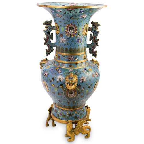 19th Cent. Chinese Cloisonne Vase