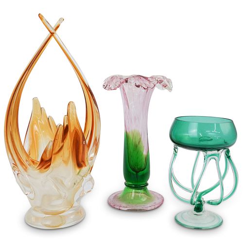 (3 Pc) Murano Glass Collection
