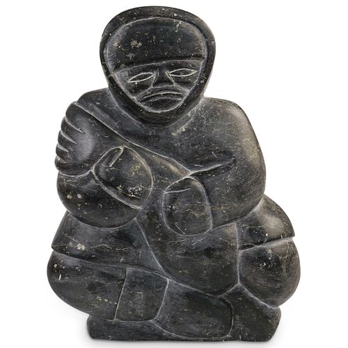 Inuit Soapstone Sculpture by Mathewsie Amidlak