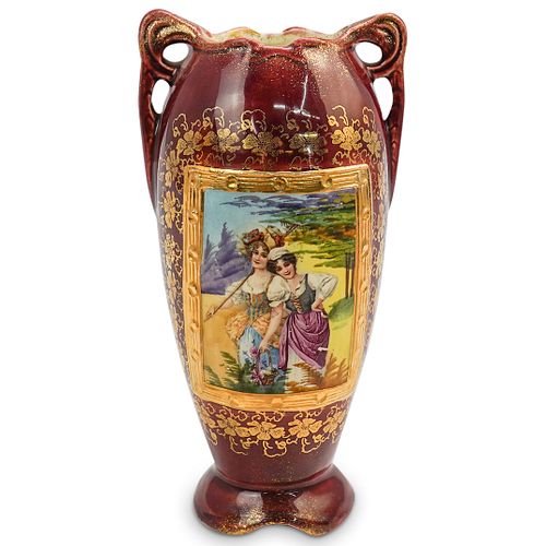 Antique Austrian Ceramic Vase