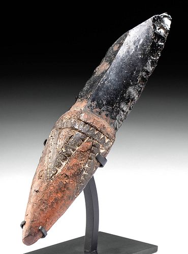 19th C. Admiralty Islands Obsidian Knife (Gudom)