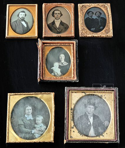 19th C. American Daguerreotypes, Ambrotypes, Tintypes