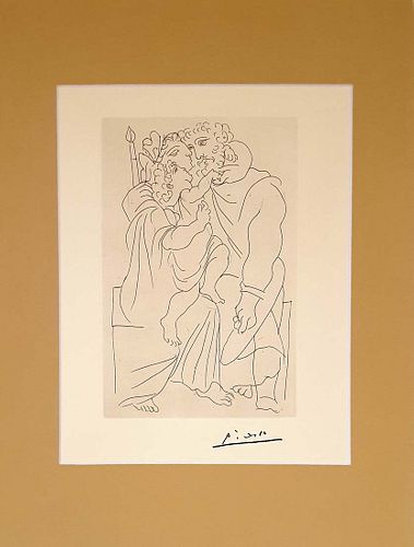 From LYSISTRATA, PABLO PICASSO LITHOGRAPH PRINT, 1962