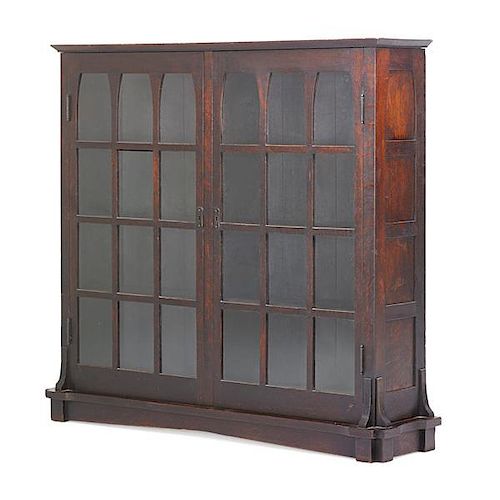 GUSTAV STICKLEY Extremely rare early bookcase