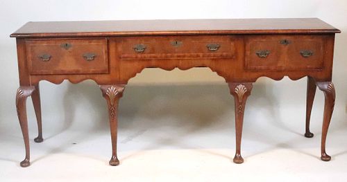 Queen Anne Style Mahogany Welsh Dresser Base