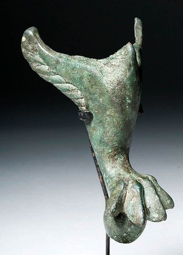 Roman Bronze Casket Foot - Lion Claw & Wings