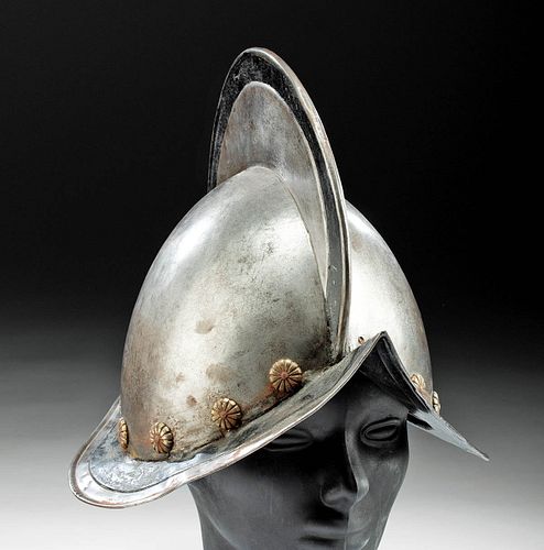 17th C. Dutch Steel Morion Helmet