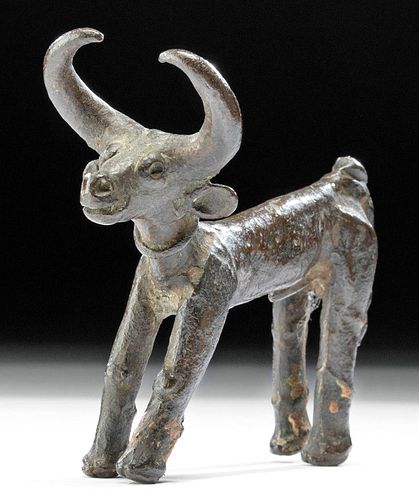 Anatolian Copper Figure of Standing Bull