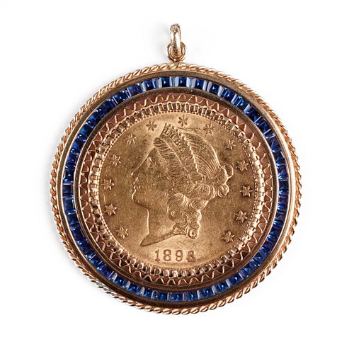 18K Gold 1896-S $20 Liberty Head Coin