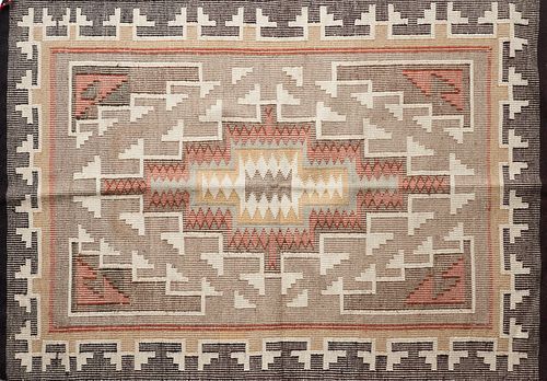 Navajo Blanket Rug Double Sided Weave