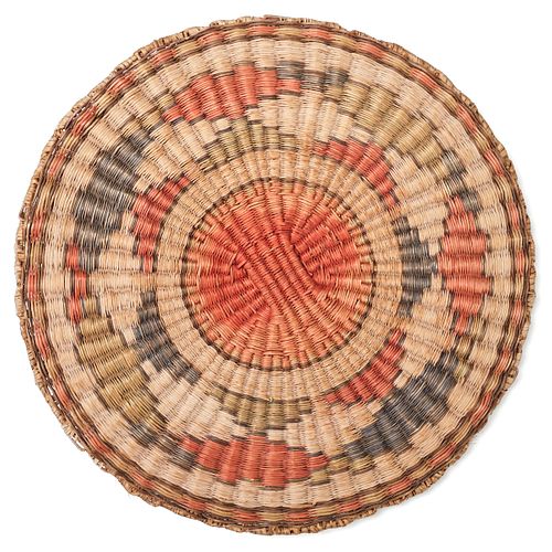 Early 20th C. Hopi Wicker Plaque