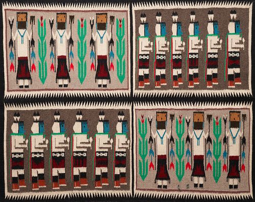 Navajo Yei Pictorial Rug Weaving