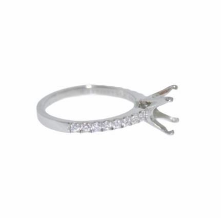 Tiffany & Co Platinum Solitaire Diamond Ring Setti