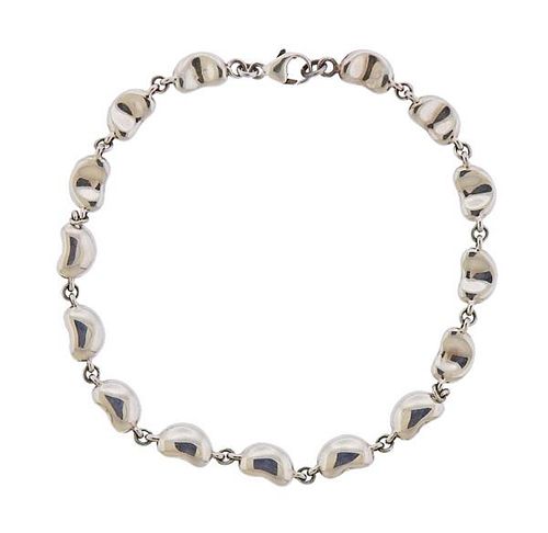 Tiffany &amp; Co Elsa Peretti Silver Bean Bracelet