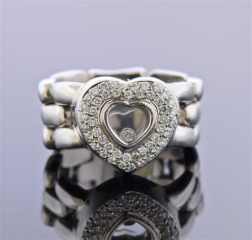 18K Gold Happy Diamond Heart Ring