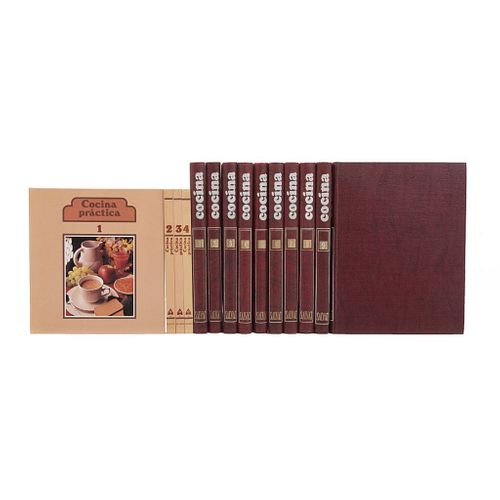 COLECCIÓN SOBRE GASTRONOMÍA. a) Enciclopedia Salvat de la Cocina. Pamplona: Salvat Ediciones, 1972. Tomo I - X.  Piezas: 14.