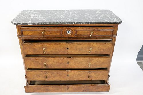 Antique Continental Marbletop Commode.
