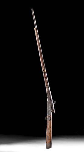 19th C. Indian Wood / Iron Rifle - Bandukh Toradar
