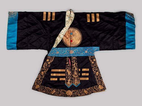 An Embroidered Silk Theatrical Robe for a Daoist Priest