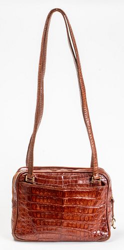 Chanel Brown Crocodile Handbag