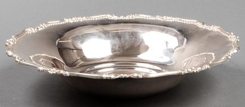 800 Silver Scalloped Rim Serving Bowl