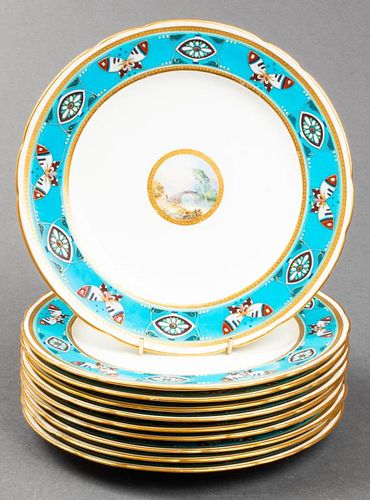 Christopher Dresser Minton Porcelain Plates,10