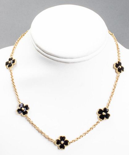 18K GOLD INSPIRED VCA NECKLACE WHITE – E&J Bags NZ