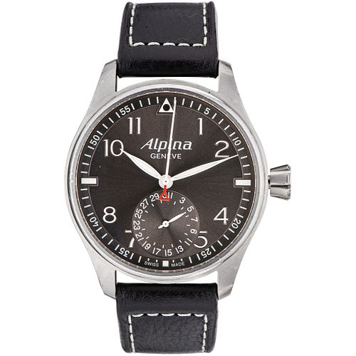 ALPINA STARTIMER PILOT LIMITED EDITION WATCH IN STEEL Movement: automatic.