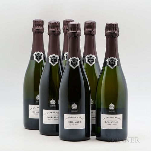 Bollinger La Grande Annee Rose 2007, 6 bottles (oc)