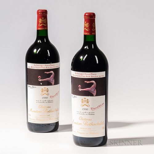 Chateau Mouton Rothschild 1990, 2 magnums