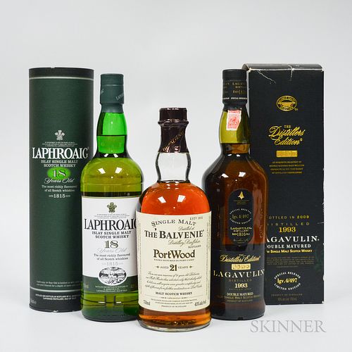 Mixed Single Malt Scotch, 3 750ml bottles (1 oc, 1 ot)