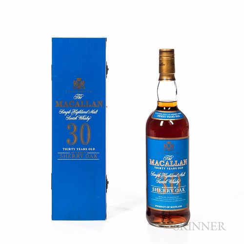 Macallan 30 Years Old, 1 750ml bottle (owc)