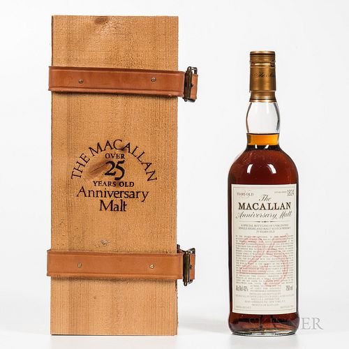 Macallan Anniversary Malt 25 Years Old 1972, 1 750ml bottle (owc)